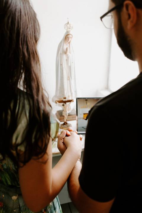 Inspiração Ensaio Casal Pré wedding em casa'