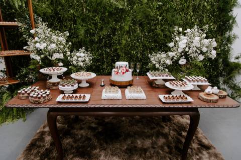 mesa do bolo casamento'