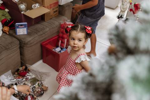 Ensaio natalino em Belo Horizonte em casa'