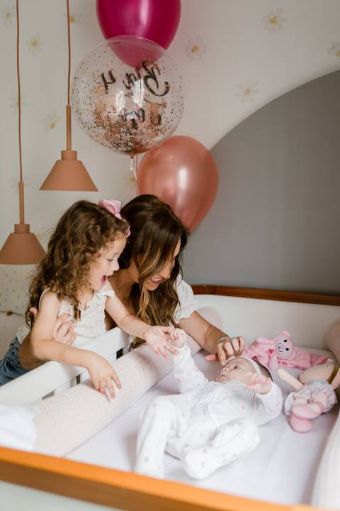 Registro afetivo de família em ensaio'