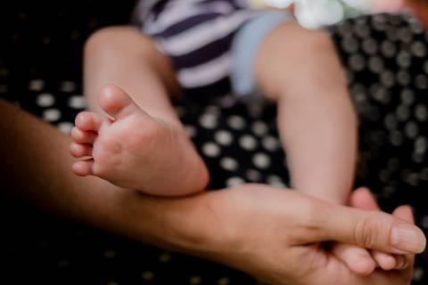 Registro afetivo de família em ensaio'