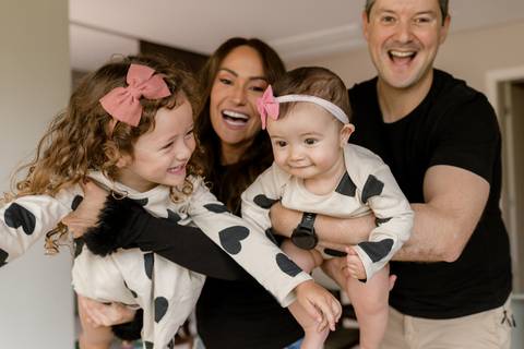 Momentos em família registrados com leveza'