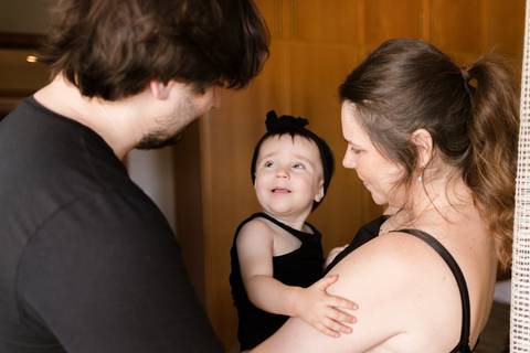 Momentos em família registrados com leveza'