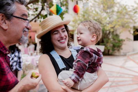 Registro natural de festa infantil em Belo Horizonte'
