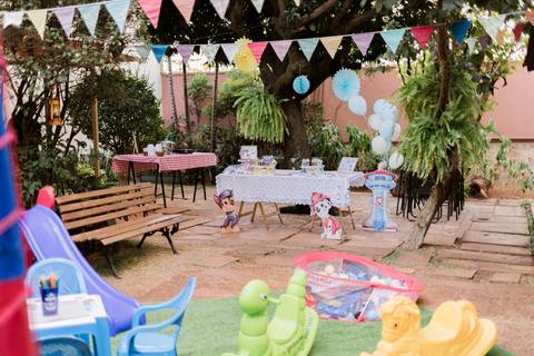 Detalhes da decoração da festa infantil em BH'