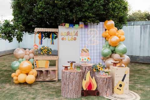 Detalhes da decoração da festa infantil em BH'