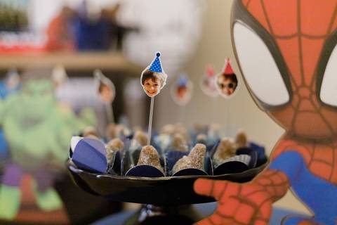 Detalhes da decoração da festa infantil em BH '