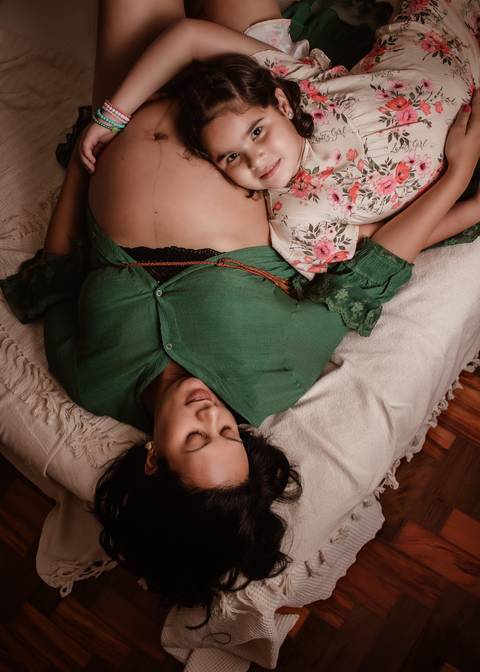 cenário de quarto gestante '