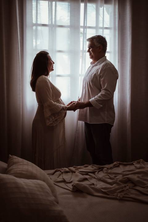 ensaio gestante antigo '