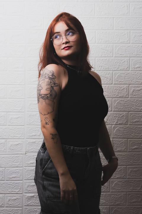 Ensaio feminino em estúdio em Fortaleza'