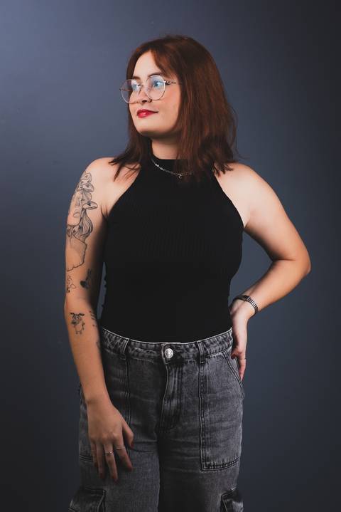 Ensaio feminino em estúdio em Fortaleza'