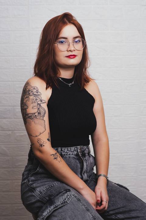 Ensaio feminino em estúdio em Fortaleza'