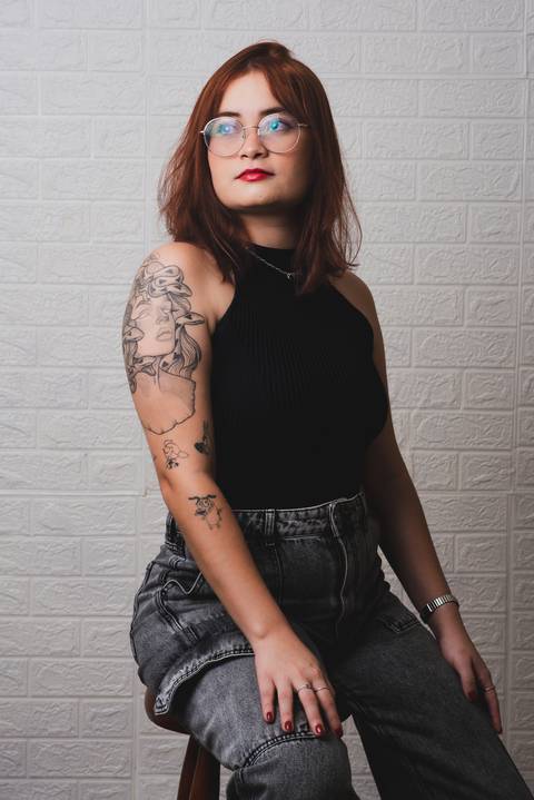 Ensaio feminino em estúdio em Fortaleza'