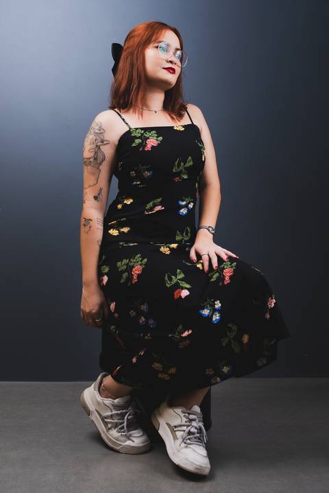 Ensaio feminino em estúdio em Fortaleza'