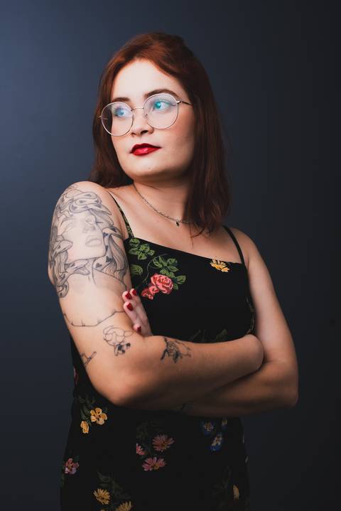 Ensaio feminino em estúdio em Fortaleza'