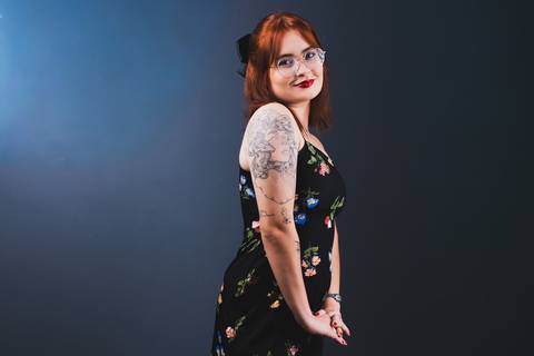 Ensaio feminino em estúdio em Fortaleza'