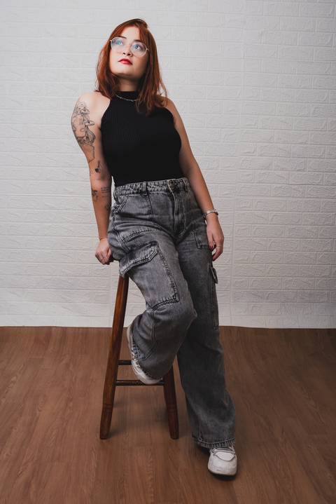 Ensaio feminino em estúdio em Fortaleza'