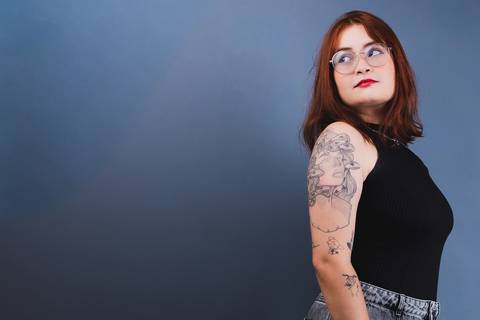 Ensaio feminino em estúdio em Fortaleza'