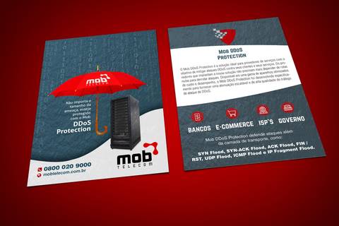 criações de flyer catálogos banner e folders. somos agencia produtora em fortaleza ceará. Mob telecom'