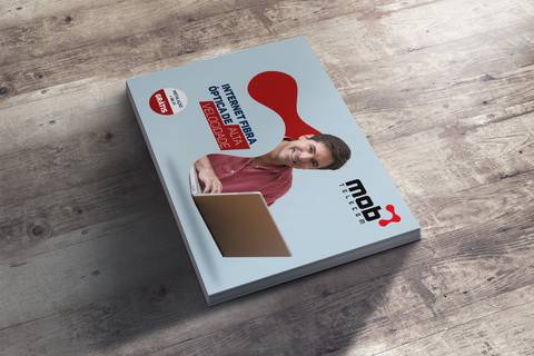 criações de flyer catálogos banner e folders. somos agencia produtora em fortaleza ceará. Mob telecom'