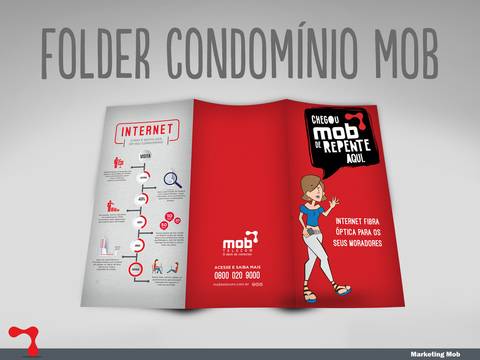 criações de flyer catálogos banner e folders. somos agencia produtora em fortaleza ceará. Mob telecom telecomunicações'
