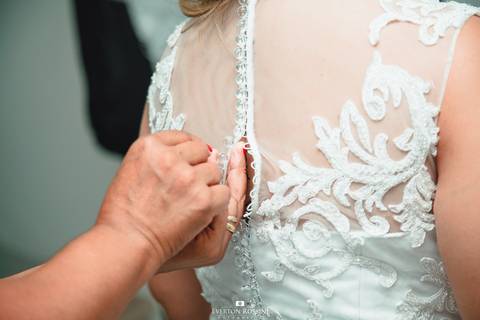 fotografia vestido de casamento'