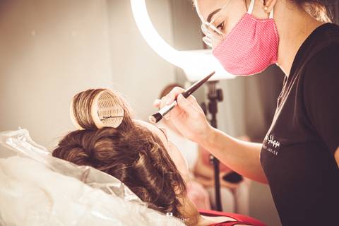 making of noiva em Jundiai'