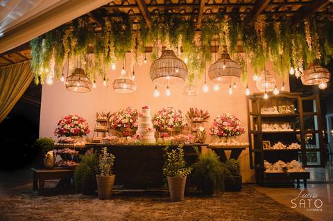 Decoração para casamentos da Rosy Flores.'