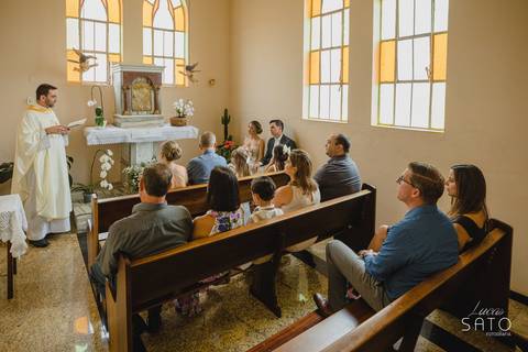 Sacristia da Igreja Matriz de São Gotardo-MG. Fotografia realizada pelo fotógrafo de casamentos Lucas Sato de São Gotardo-MG.'