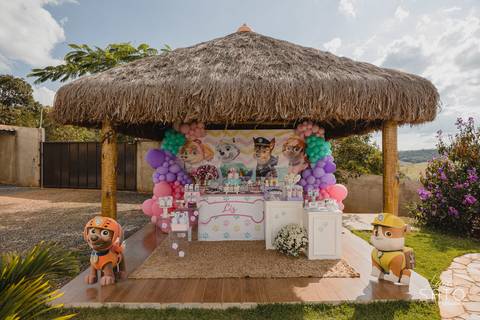 Decoração de festa infantil tema Patrulha Caninha. Decoração da Antoinett do @espaçoffestas de São Gotardo.'
