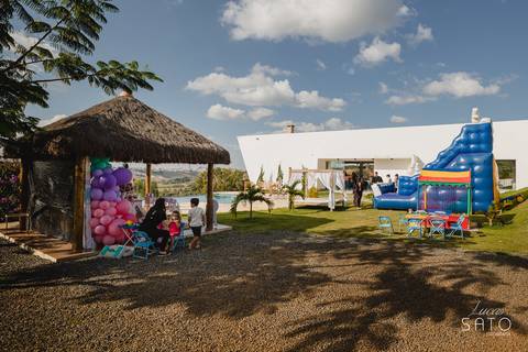 Vista do Sítio dos Sonhos localizado no município de São Gotardo-MG, um local ideal para festas e recepção até 100 convidados.'
