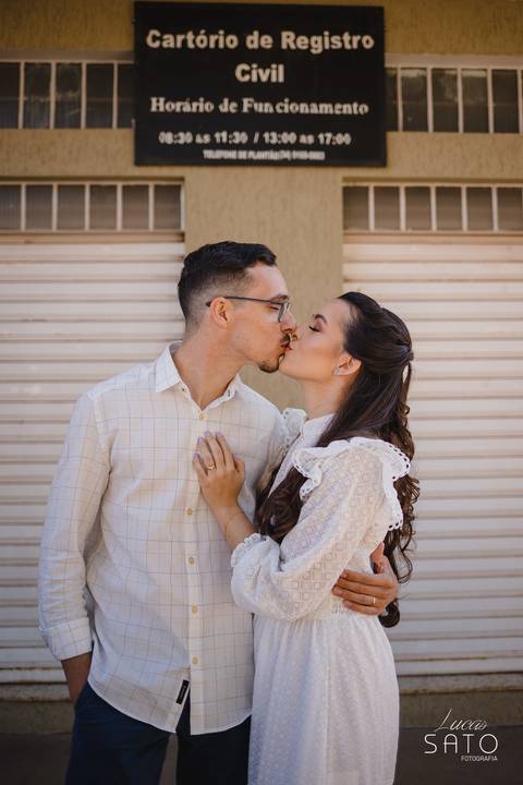 Vestido para casamento Civil em São Gotardo-MG'