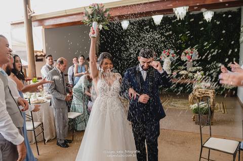 Casamento evangélico realizado no Espaço Family na cidade de São Gotado-MG.'