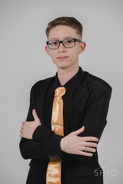 Ensaio fotográfico no Estúdio Lucas Sato em São Gotardo.'