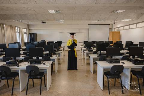 Sala da Faculdade de Sistemas de Informações da UFV Rio Paranaíba. Ensaio fotográfico de Formatura pela UFV Rio Paranaíba.'