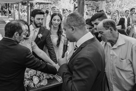 Casamento Evangélico realizado no Sítio Águas de Março no município de São Gotardo-MG.'