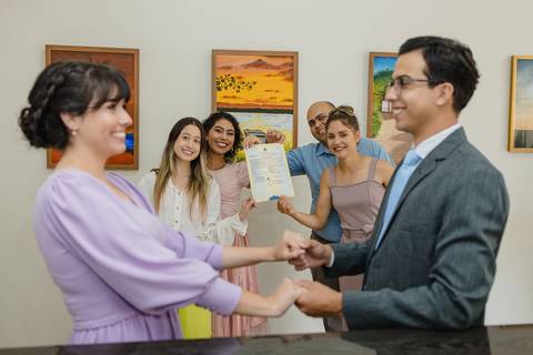 Casamento Civil no cartório de registro civil em São Gotardo. jw.org'