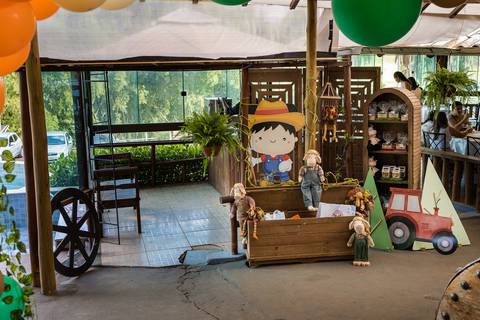 Tema para festa infantil, Fazendinha decorada pela profissional Antoinett de São Gotardo-MG.'
