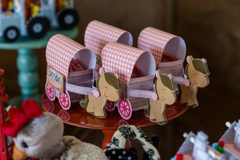 Personalizado para festa infantil, tema Fazendinha.'