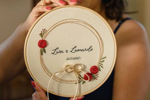 Porta aliança para o dia do Casamento em São Gotardo-MG.'