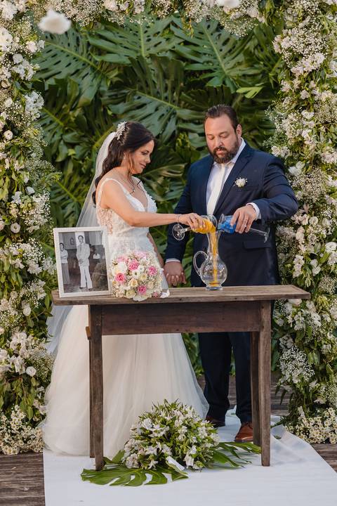 Cerimônia de Casamento com ritual da areia.'