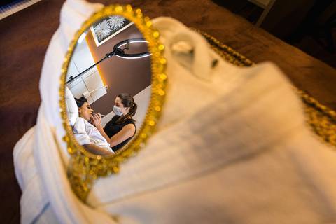 Makinf of noiva realizado no Hotel San Diego na cidade de São Gotardo.'