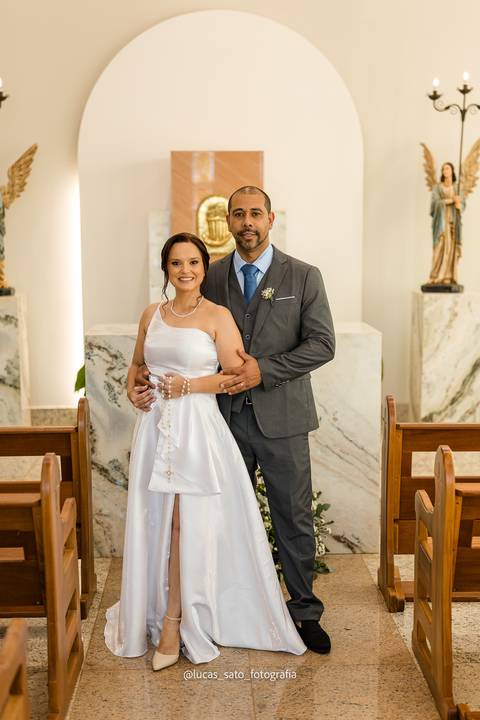 Foto de casamento na Sacristia'