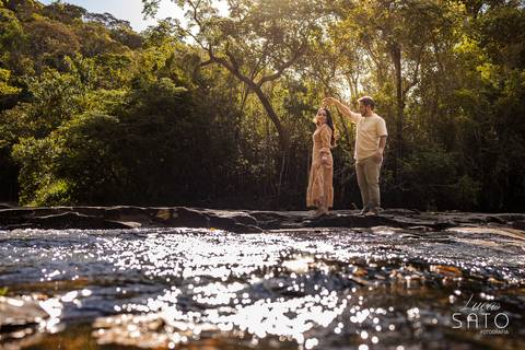Foto da Cachoeira do Indaiazinho.'