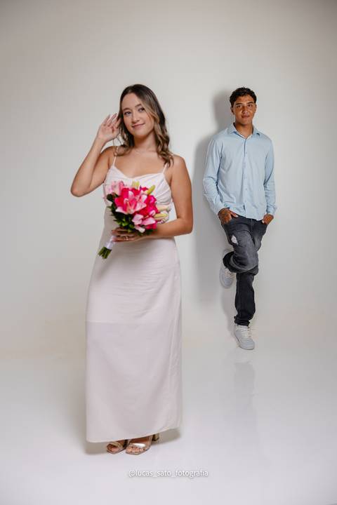 Ensaio de casal em Estúdio. Estudio em São Gotardo-MG'