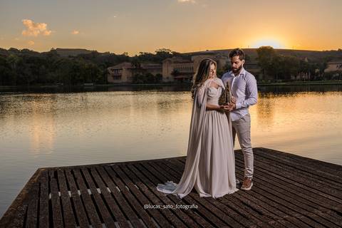 Fotógrafo de Casamento realizado um ensaio pre wedding em Araxá no Hotel Tauá.'