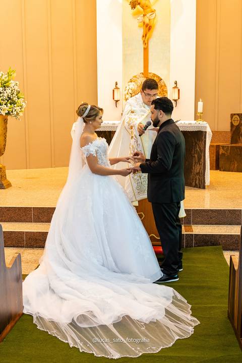 Cerimonia de Casamento na Igreja do Rosário em Serra do Salitre.'