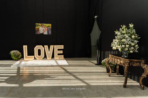Decoração do Hall da recepção de casamento'