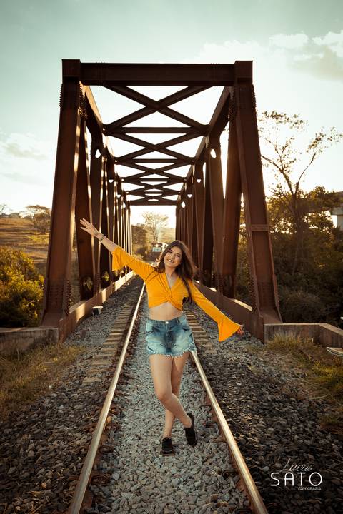 Ensaio no trilho de trem em Ibiá-MG'
