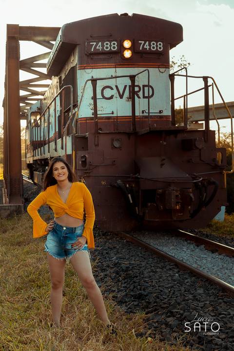 Ensaio no trilho de trem em Ibiá-MG'